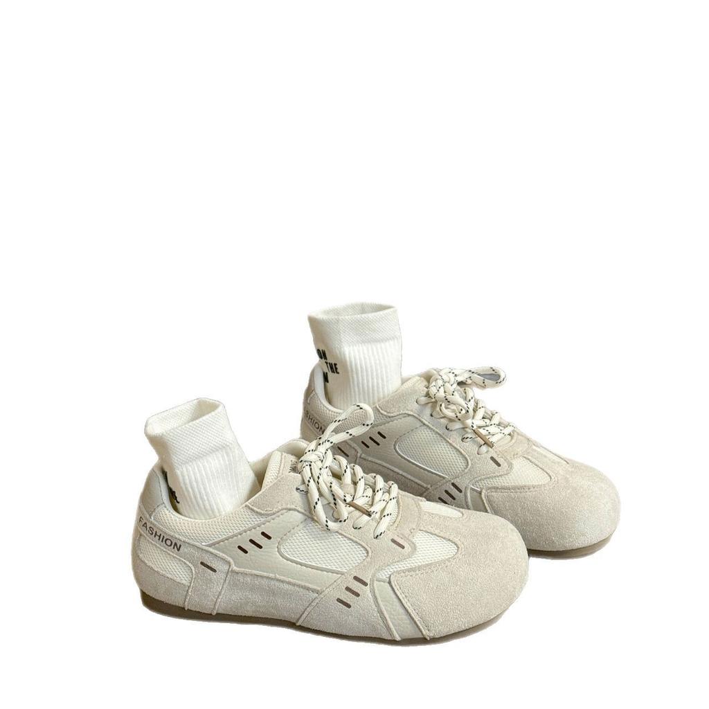 Dexun shoes women's 2025 early spring new inner height increase puff big head casual versatile sports women's shoes Forrest Gump shoes board shoes