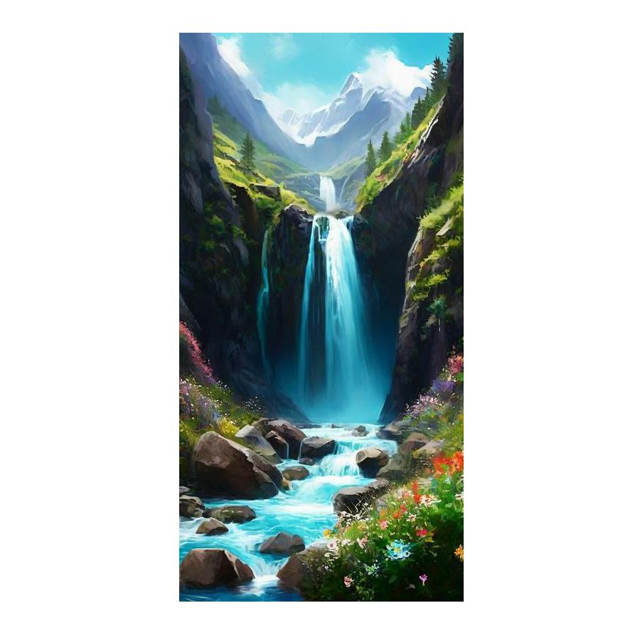 

Алмазная живопись Новая коллекция Природные пейзажи Водопады Реки Сделай сам Полная вышивка стразами Пейзаж Мозаика Наборы для вышивки крестом Декор для стен Round drill 40x80cm