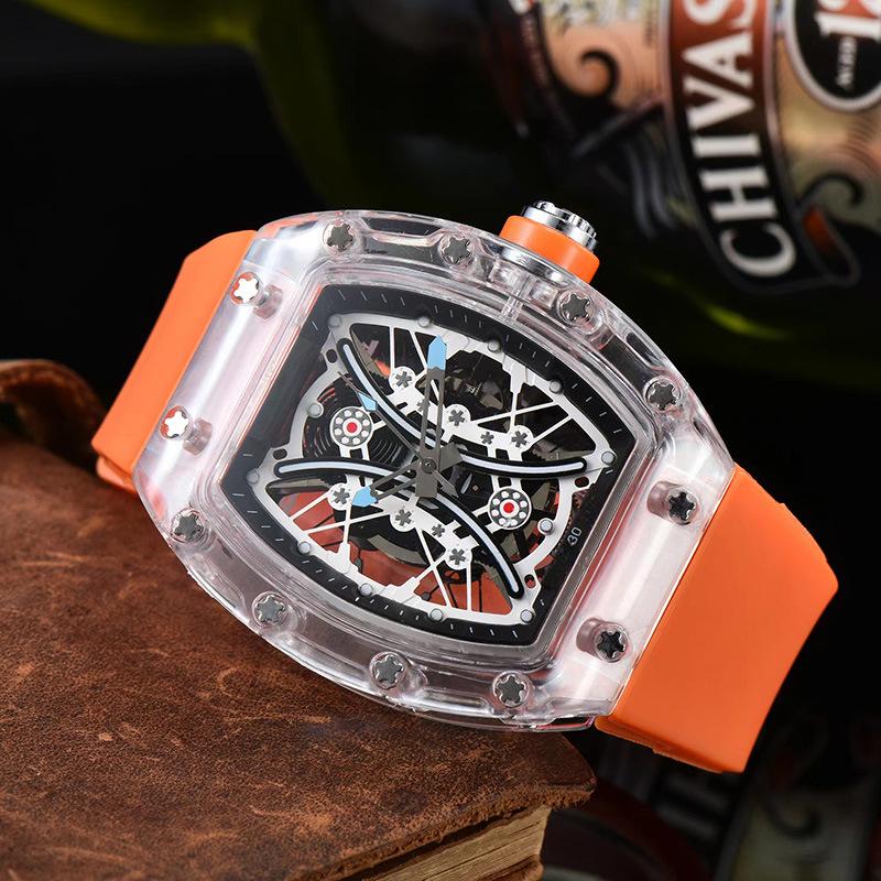 Personality Through the Bottom Sports Retro, Gear Machine Quartz, Fashion Watch