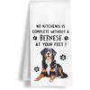Funny Bernese Mountain Dog Kitchen Towels, A Kitchen is Not Complete Without A Bernese Dish Towel for Home Bathroom Decor, Dog Lovers Gift, 16×24
