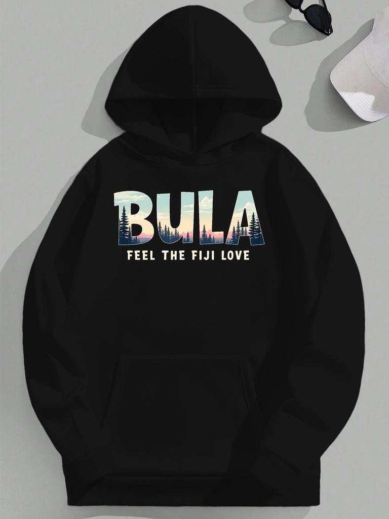 BULA FEEL THE FIJI LOVE JPH-9 Plus Size Unisex Hooded Sweatshirt