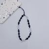 INS Wind Natural Crystal Black Square Crystal High-end Fashion Anti-lost Hand Carry Pendant Mobile Phone Chain
