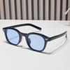 Vintage Men Square Sunglasses Fashion Green Ocean Lens Shades UV400 Eyewear Women Trending Rivets Eyeglasses