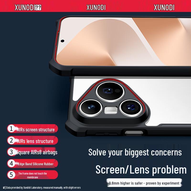 

Xundd Huawei Pura Series Translucent Magnetic Phone Case with Rotating Stand Full Lens Protection