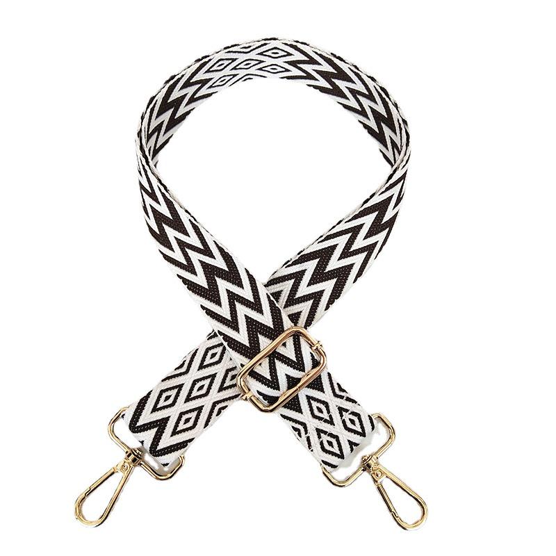 Bunter Damen-Taschen-Ersatzriemen - Bestickt, Breit, Dekompressionsfähig, Einzelne Schulter, Umhängetasche, Rucksack, Lanyard-Stil.