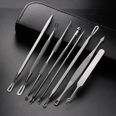 Estrattore in acciaio inossidabile Aghi per rimozione punti neri Acne Brufolo Imperfezione Strumenti per la cura della pelle del viso Strumenti di bellezza