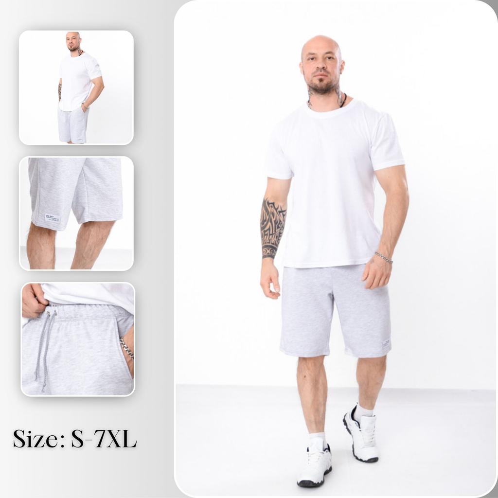 Lässige Herren-Kniebundhosen – Weiche Baumwolle, Elastischer Bund, Seitentaschen Sommer 8123-057-1 HC