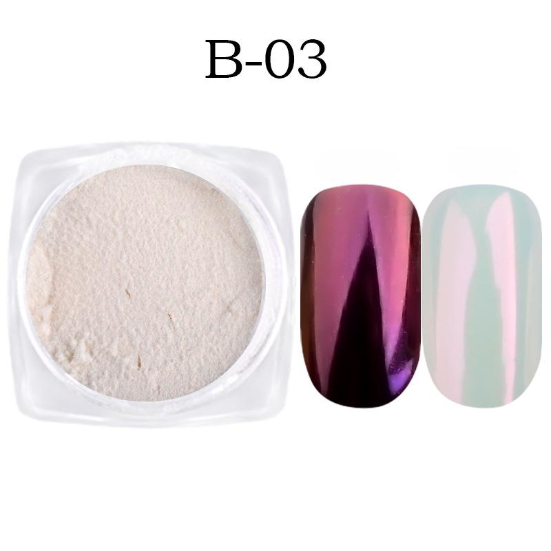1PC Mirror Nail Glitter Pigment Powder Gold Blue Purple Dust Manicure Nail Art Glitter Decorations