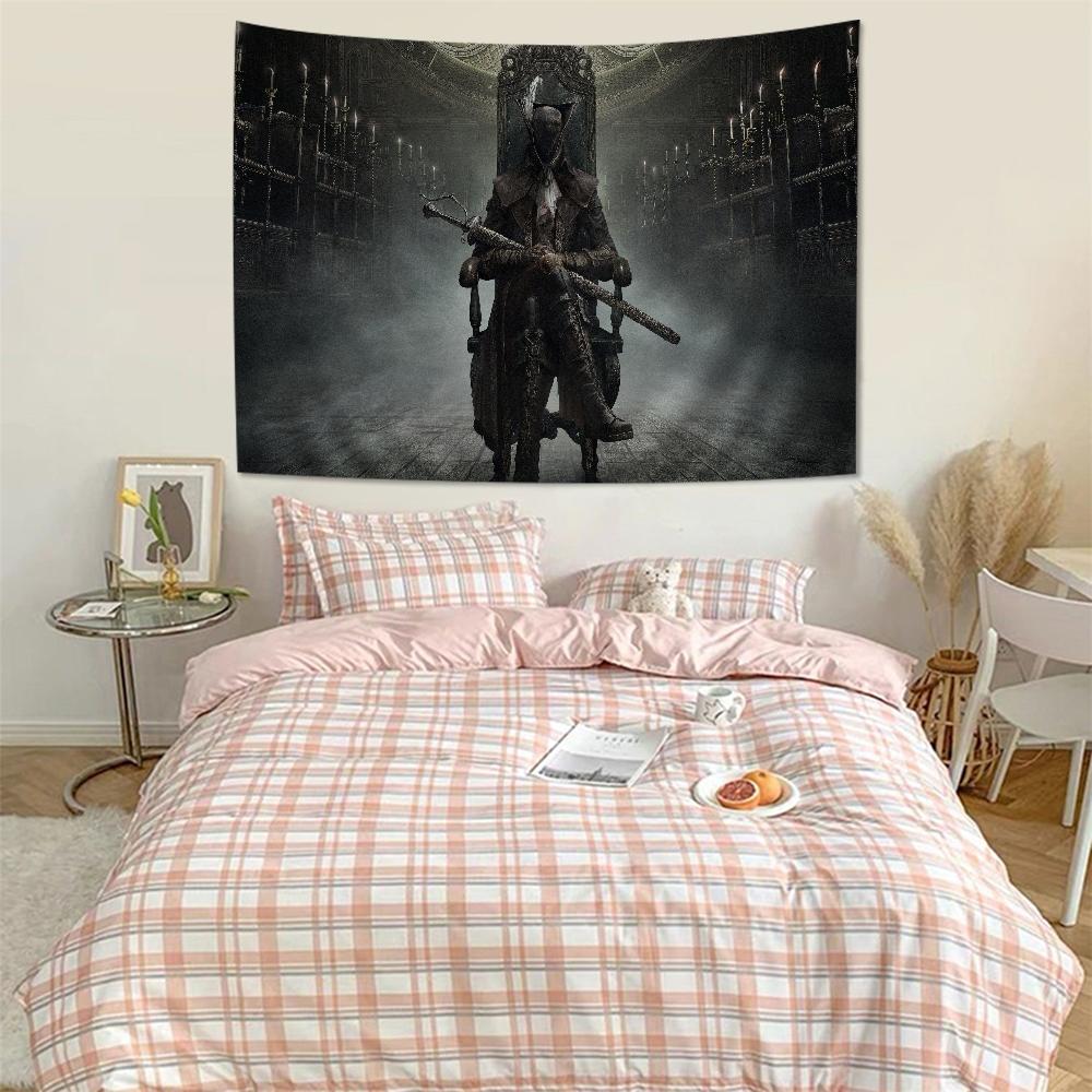 

Game Bloodborne Cartoon Tapestry Art Science Fiction Room Home Decor Wall Hanging Sheets 74x94cm(29x37in)