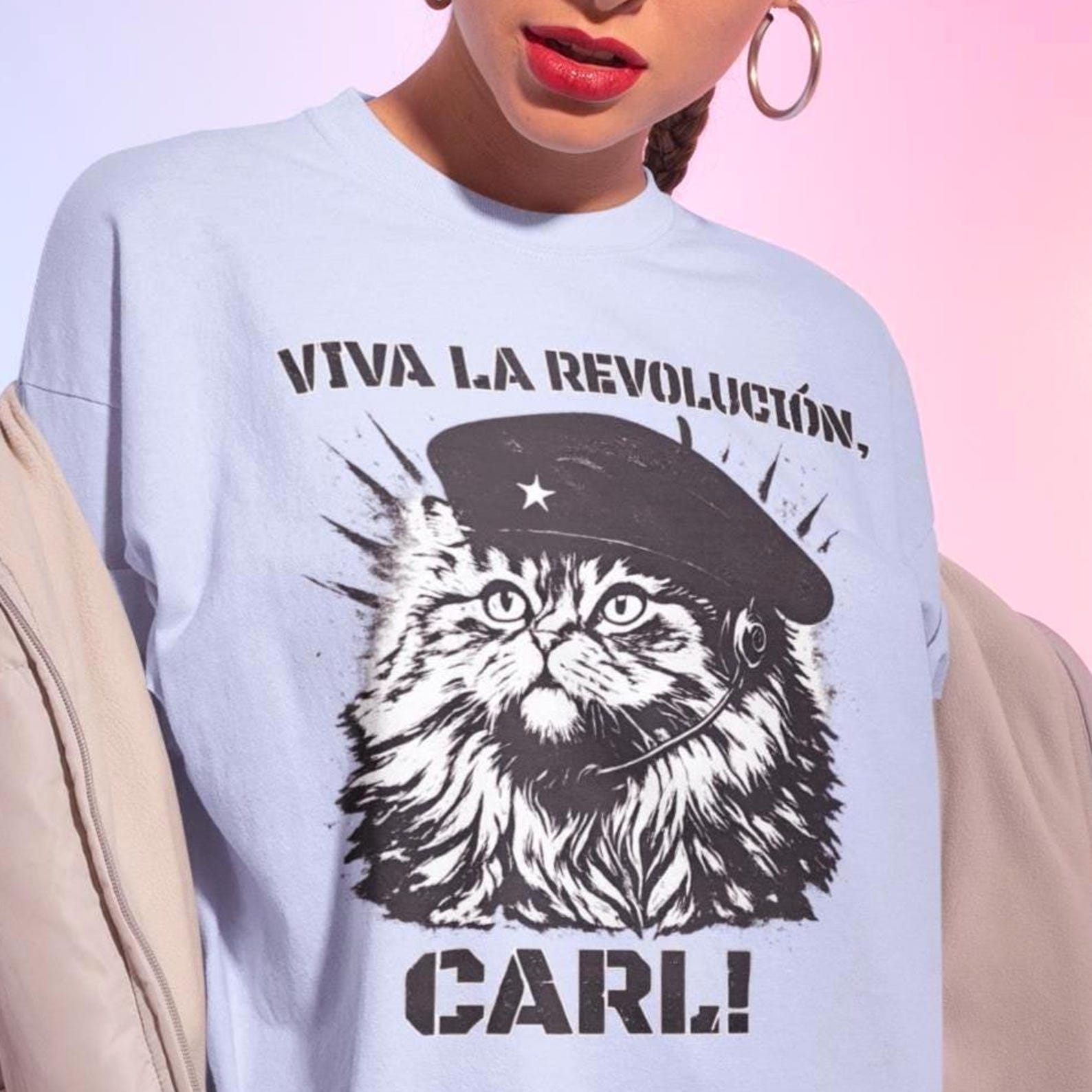 Viva La Revolucion Carl Shirt - Dungeon Crawler Carl,Princess Donut and Mongo,Fantasy Bookish 2XL