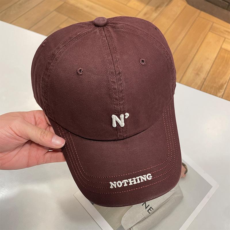 

Soft top baseball cap children s letters versatile face small cap student fashion big head circumference hat men