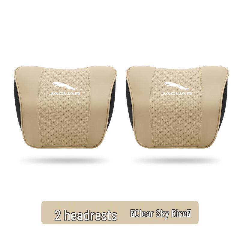 Compatible with Jaguar XEL, XFL, E-PACE, XE, XF, XJ headrests and neck pillows, interior trim accessories.