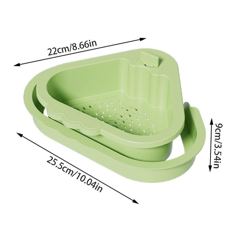 Creative Sink Strainer Basket Triangle Automatic Dumping Filter Basket  Bathroom