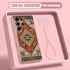Vintage Mandala Floral Case For Samsung S26 Ultra S25 FE S24 S24 Plus A57 A37 A17 A56 A36 A16 A55 A35 A15 A54 5G Hybrid Magnetic Matte Cover