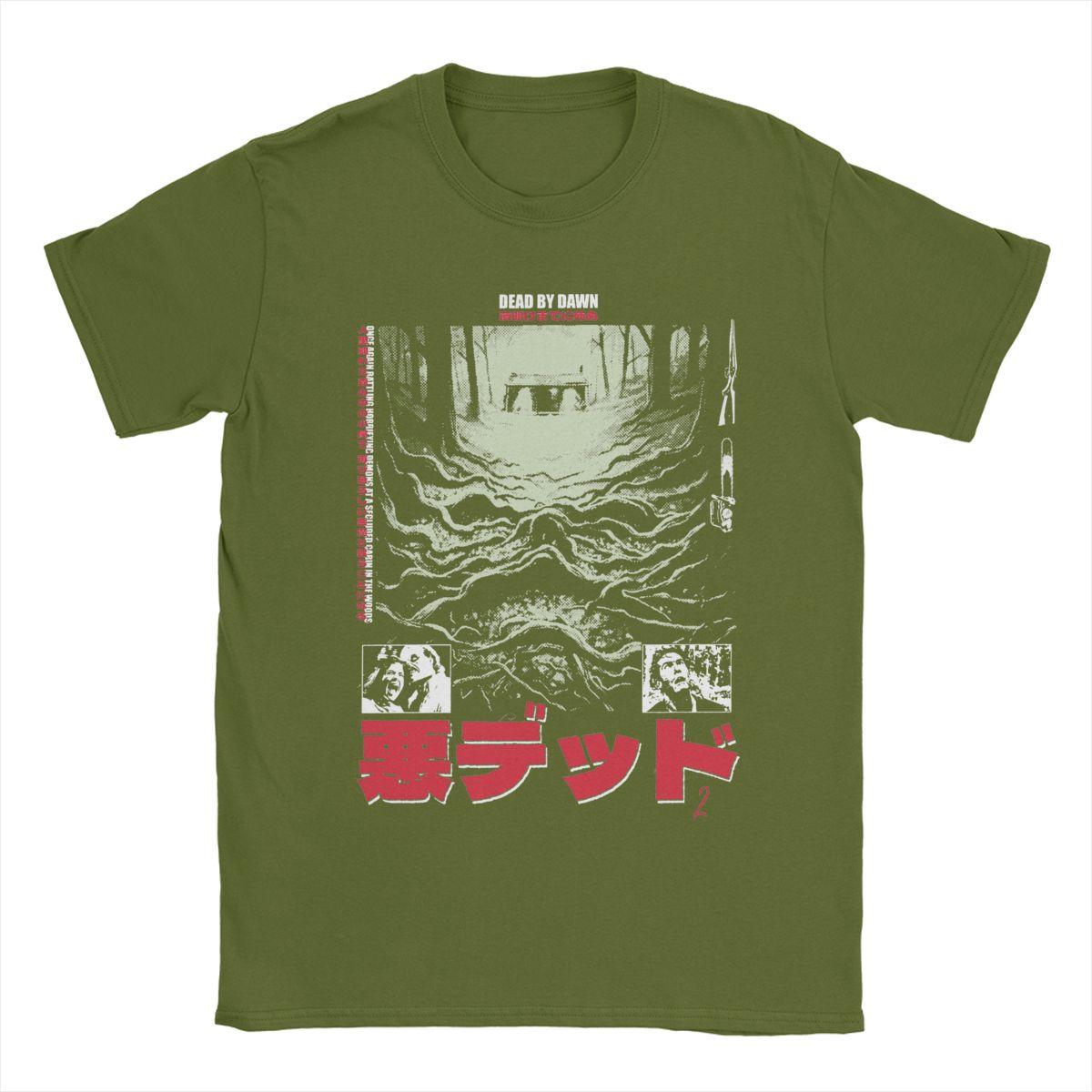 

Men The Cabin Evil Dead T Shirt Pure Cotton Tops Fashion Short Sleeve Round Collar Tee Shirt Printed T-Shirts 4XL