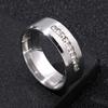1Pc Fashion Niche Beveled Complex Engraved Synthetic Zircon Ring