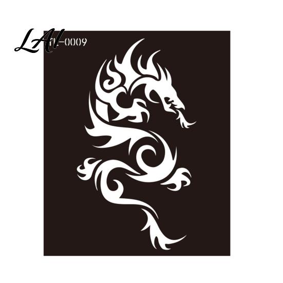 Indian Hand-painted Tattoo Henna Stencil Reusable DIY Tattooing Template Floral Animal Patterns Hand And Wrist Stencil for Temporary Tattoos