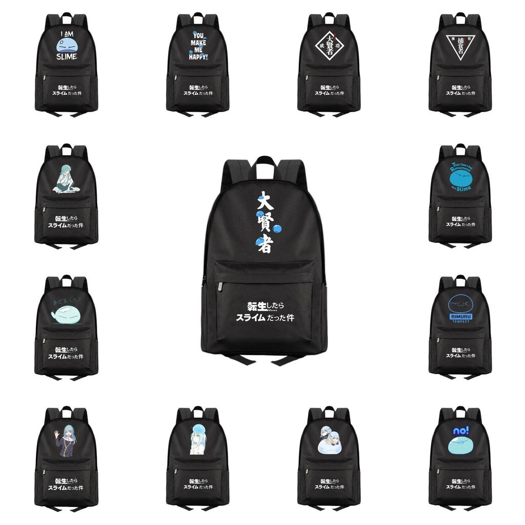 That Time I Got Reincarnated As A Slime Anime Backpack With Breathable Canvas For Casual Travel And School Use