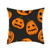Halloween Throw Pillow Cover Linen Print Halloween Home Decor Cushion Cover Sofa Cushion Back Cushion