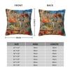Amalfi Italy Square Pillowcase Polyester Linen Velvet Pattern Zip Decorative Throw Pillow Case Room Cushion Cover