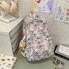 School bag Korean version ins cute cartoon bear print element ulzzang versatile soft girl flower back