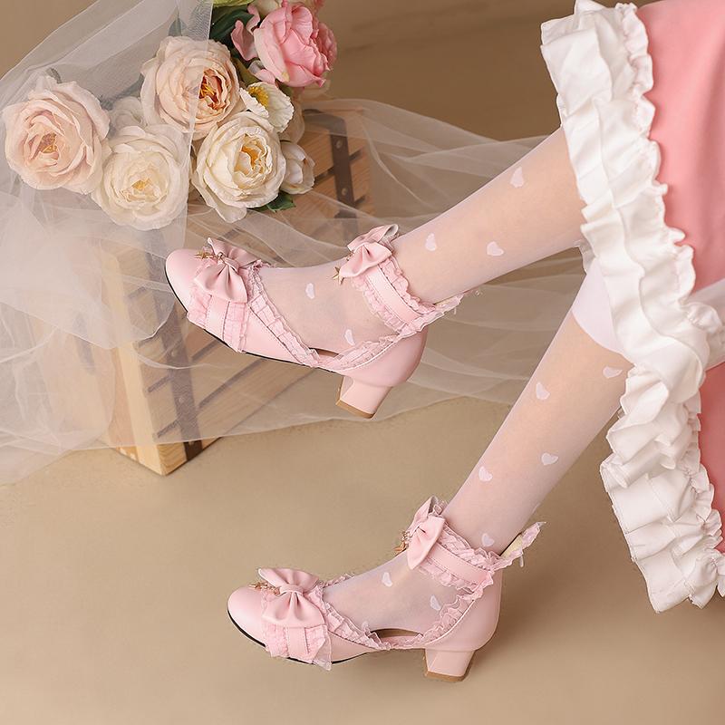 Fashion Female Sandal High Heels Shoes Closed Toe Girls High-heeled Pumps Scandals Female Sandal Shoes Closed Toe High Heels Girls High-