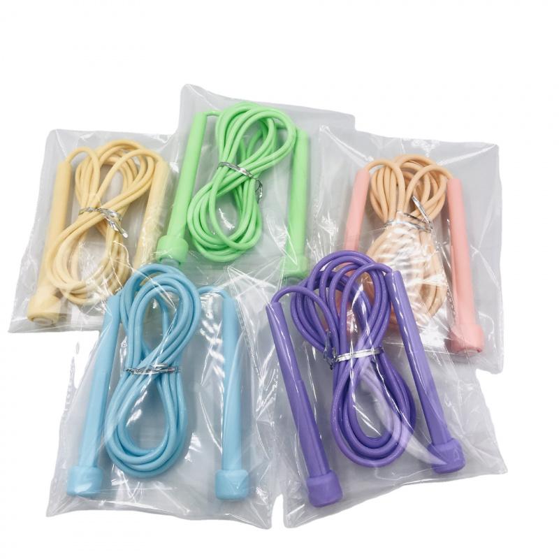Two-pack student exam training fitness sports racing jump rope with pen-style handle and solid PVC rope