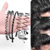 Fashion Wave Hairband for Men Women Korean Hair Hoops Unisex Wavy Hair Head Hoop Band Invisible Hair Clip Hair Accessories 1PCS