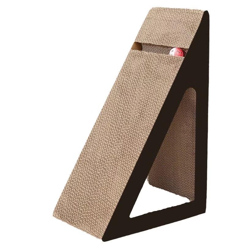 VZZS Triangle Corrugated Cat Scratcher & Nest