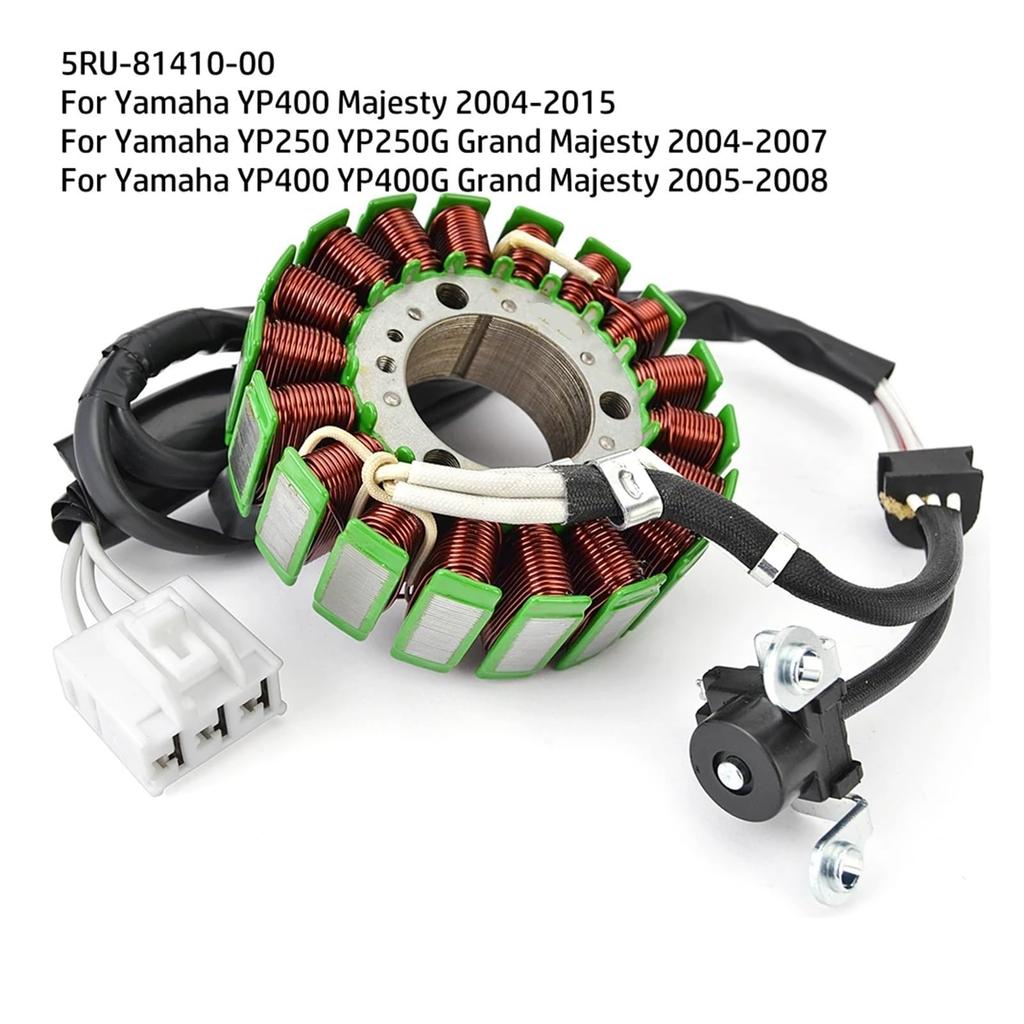 Motorcycle Generator Stator Coil for Yamaha YP400 Majesty YP 400 YP250 YP250G YP400G Grand Majesty YP 250 250G 5RU-81410-00
