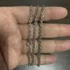Pure Silver 3mm Necklace S925 Sterling Silver Jewelry Square Men Women Necklace Chain 925 Silver Round Chain Necklace