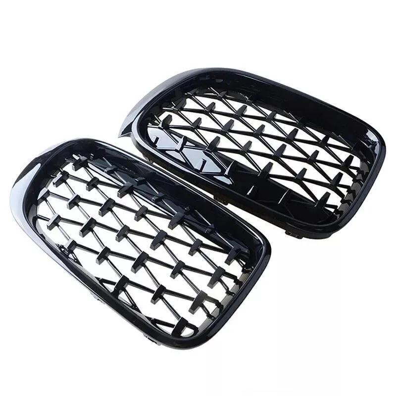 For BMW X3 F25 X4 F26 2014 2015 2016 2017 Diamond Style Car Grille Front Bumper Sport Kidney Racing Grill Black Replace Parts