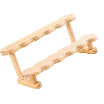 Versatile Wooden Storage Risers With Smooth Rims Jewelry Display Stand For Dolls Jewelry Perfume Bottle Arrangement