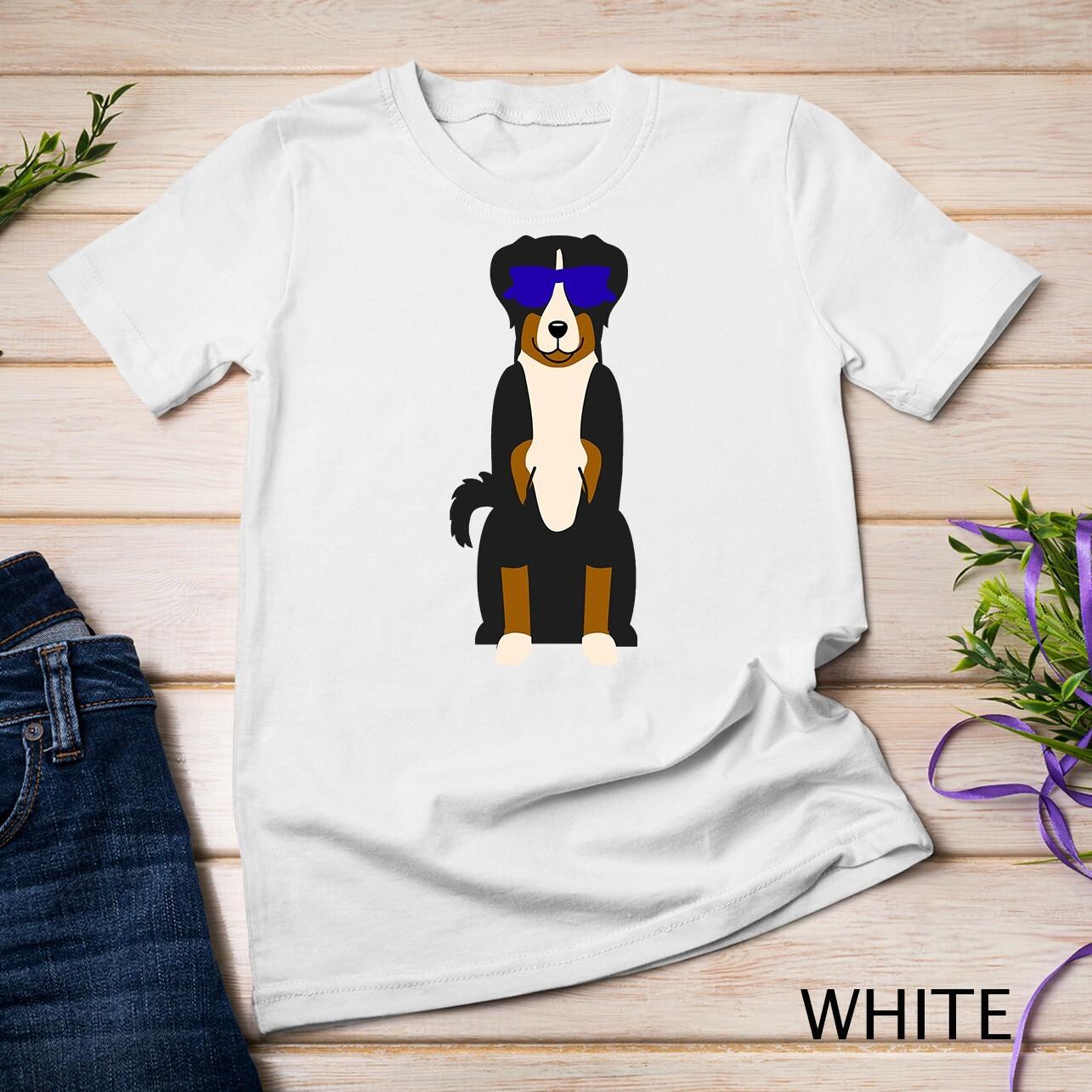 Cute Aussie Sunglasses Graphic Dog Australian Shepherd Unisex T-Shirt Mens Womens Tees Top 3XL