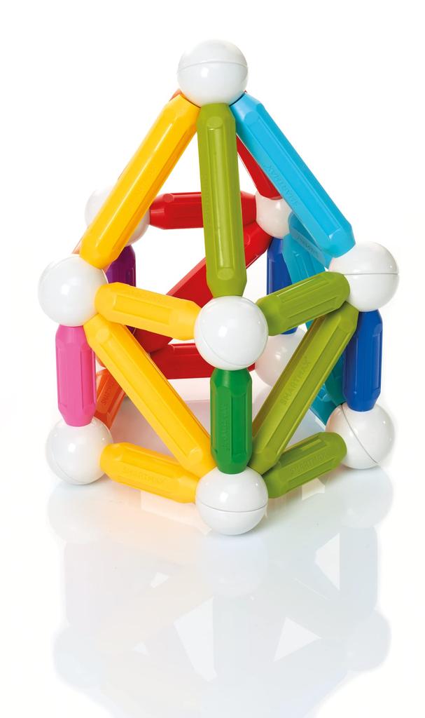 SmartMax Magnetic Building Blocks for Toddlers, Build Starter, Big, 42 Pieces, SMX501, Authentic
