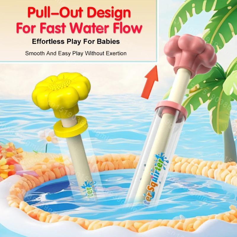 Spray Water Pull-Back Water Gun Outdoor Splash Games for Beach Pool Lawn Activities Kids Summer Interactive Water Spray Toys