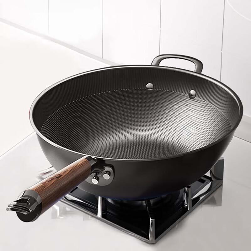 KABACH 32cm Bionic Non-Stick Iron Wok