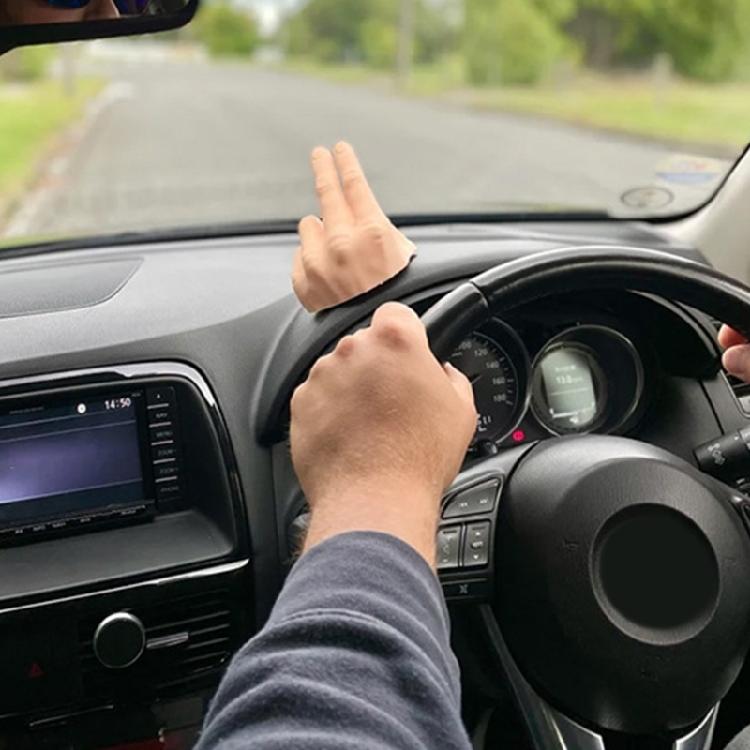 Two Finger Waving Hand Car Dashboard Decorations Funny Waves Hand Car Interior Decorations Ornaments The Lazy Waver