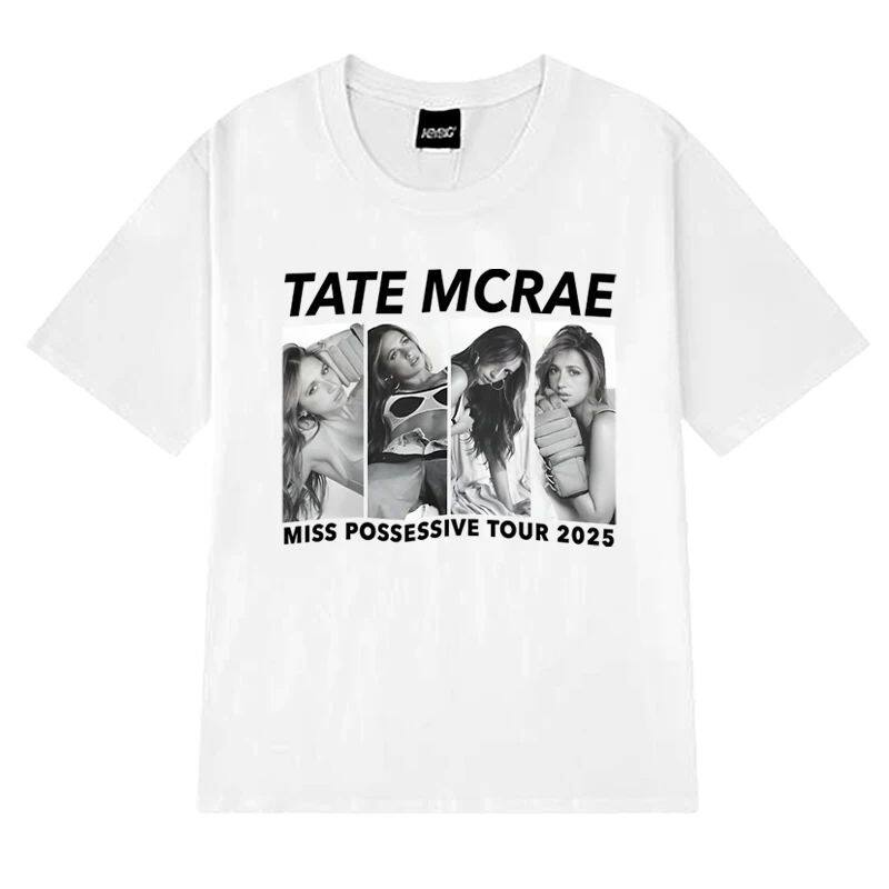 

Tate McRae Blue Portrait Graphic T-shirt 100% Cotton Oversized Tee WOMEN Unisex Tour Merch Casual Streetwear Fans Short Sleeve Tops 2XL