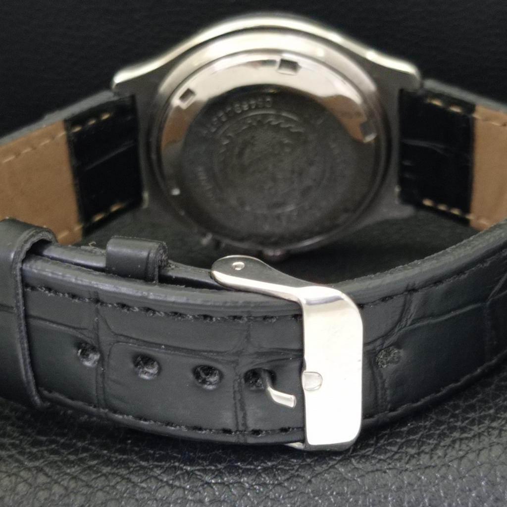 VINTAGE ORIENT AUTOMATIC 46941 JAPAN MENS BLACK COLOR DIAL WATCH a700623-5 R204-a700623