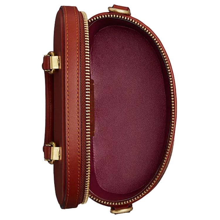 Coach Trail 17 Classic Logo Surround Zipper Closure Leather And Synthetic Leather Shoulder Crossbody Handbag Small Women handbag CT876-B4NQ4