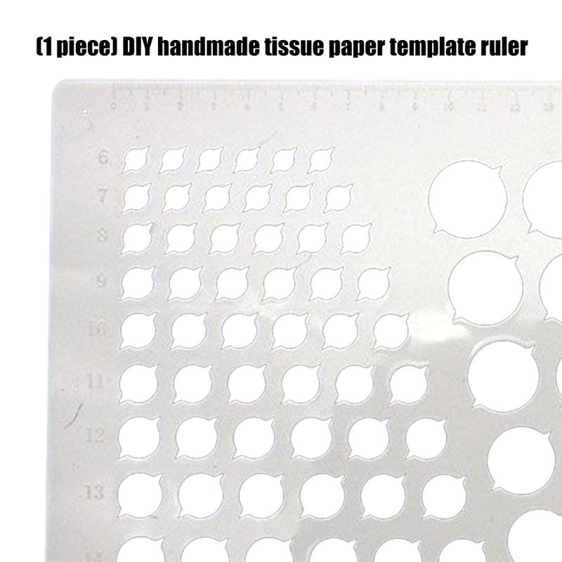 Wielofunkcyjny szablon linijka do quilling'u Plastikowe narzędzie szablonowe do scrapbookingu Do tworzenia kartek Kreatywny projekt rękodzieła papierowego