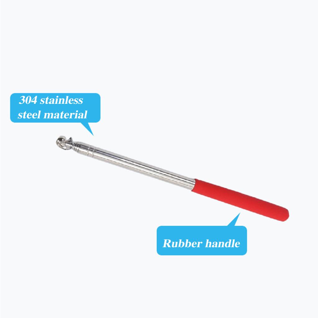 Yousheng 1,2/1,6 m Teleskop-Tourguide-Fahnenmast mit rutschfestem Griff, robuster, ausziehbarer Edelstahl-Fahnenmast für Lehrerzeiger