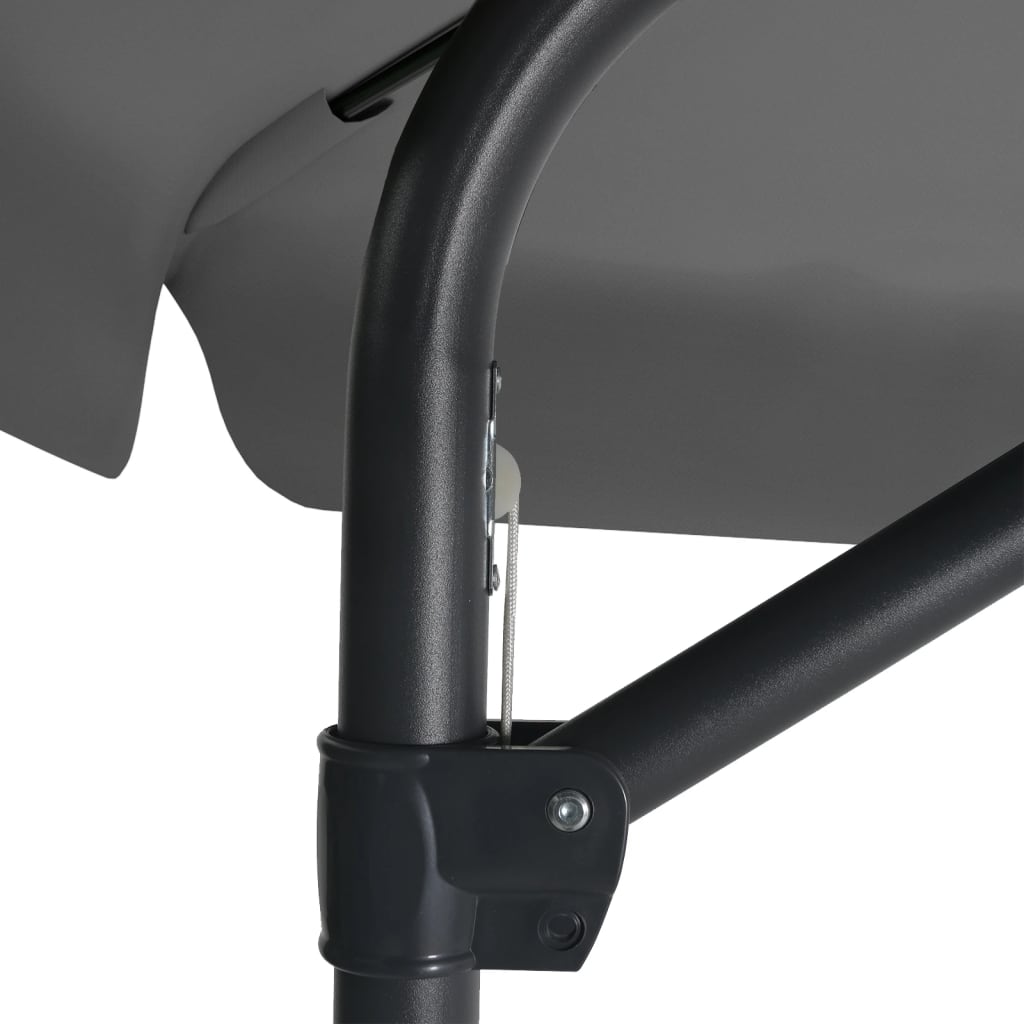 300 cm Steel Mast Sun Umbrella in Anthracite
