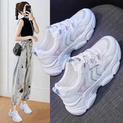 Fashion Women's Shoes New All-match Breathable Korean Casual Thick-soled Sports Shoes Women's Shoes 2024 New