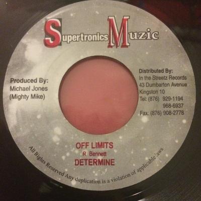 7inch Record DETERMINE, MARTINA - Off Limits / All Night Long NONE Supertronics Mu Jamaica Reggae, Ska & Dub Used