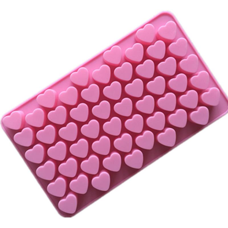 Silicone Mini Hearts Molds Cube Heart Mold Mini Hearts Shape Mould for Baking Silicone Molds for Chocolate Gummy Heart Ice Tray