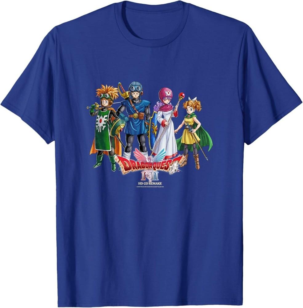

Футболка с арт-принтом героев ремейка Dragon Quest I и II в стиле HD-2D 2XL