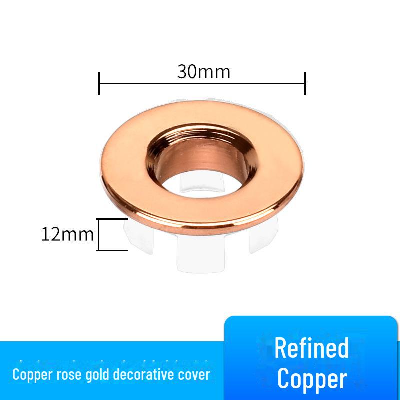 Dekorativer Überlaufstopfen für Waschbecken - Waschbeckenzubehör