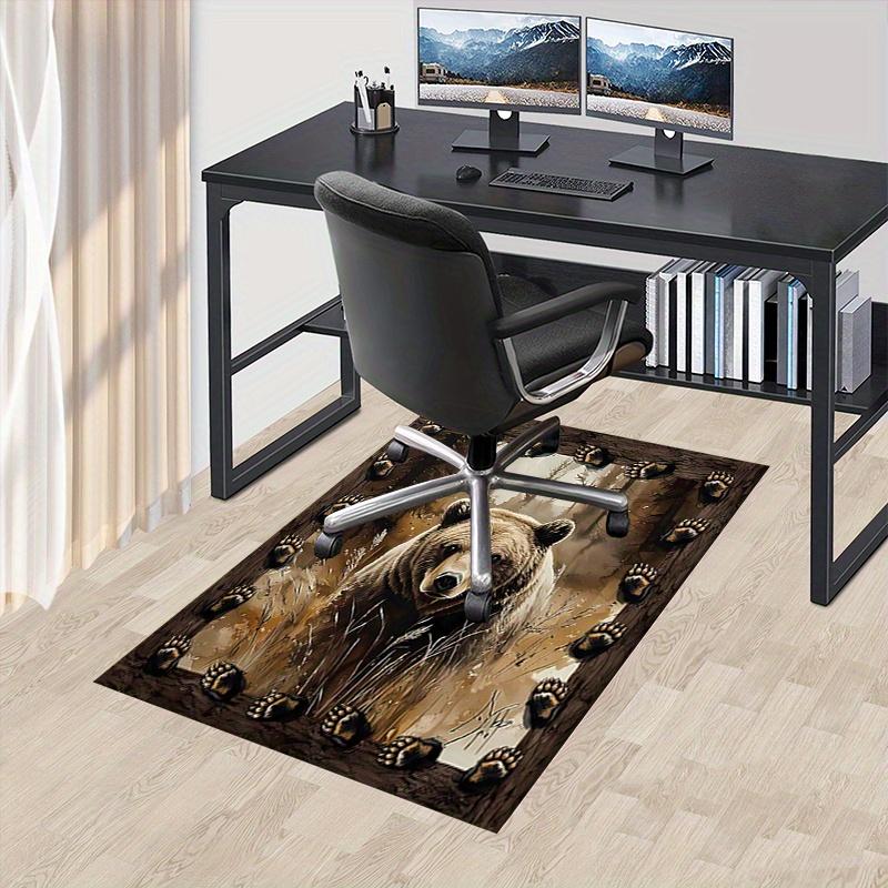 1pc Bear,Forest,Tracks Office Carpet Soft Polyester Entrance Carpet Washable Non slip Machine Washab